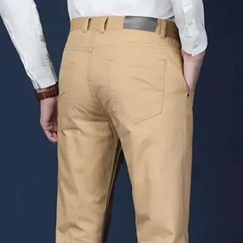 Thicken Men's Casual Sport Pants. Male Clothing. New Solid Full Straight Trousers