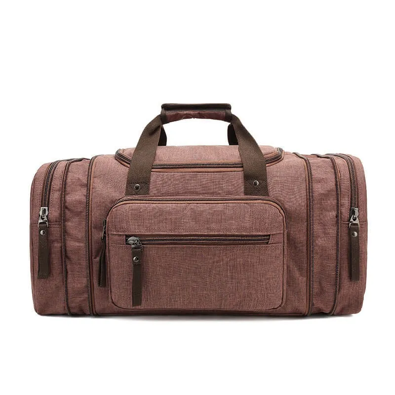 ultra-large capacity canvas fashion vintage style outdoor traveling hand bag