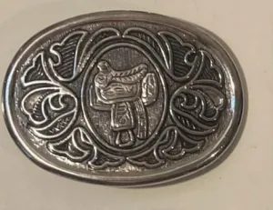 Vintage Metal Belt Buckle, Avon Saddle, Nice Design, Standard Size, Heavy Duty, Quality, Thick Metal, For Belts, Fashion, Shelf Display