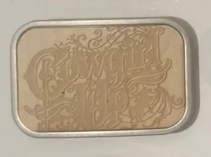 Vintage Metal Belt Buckle, Cowgirl Up, Nice Design, Standard Size, Heavy Duty, Quality, Thick Metal, For Belts, Fashion,