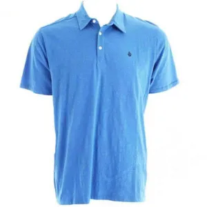 Volcom Boys Bang Out Slub Kids Polo Shirt - Regatta Blue