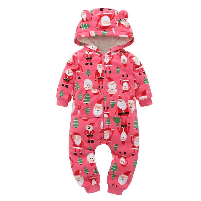 Winter Baby Romper hoodies kids clothing