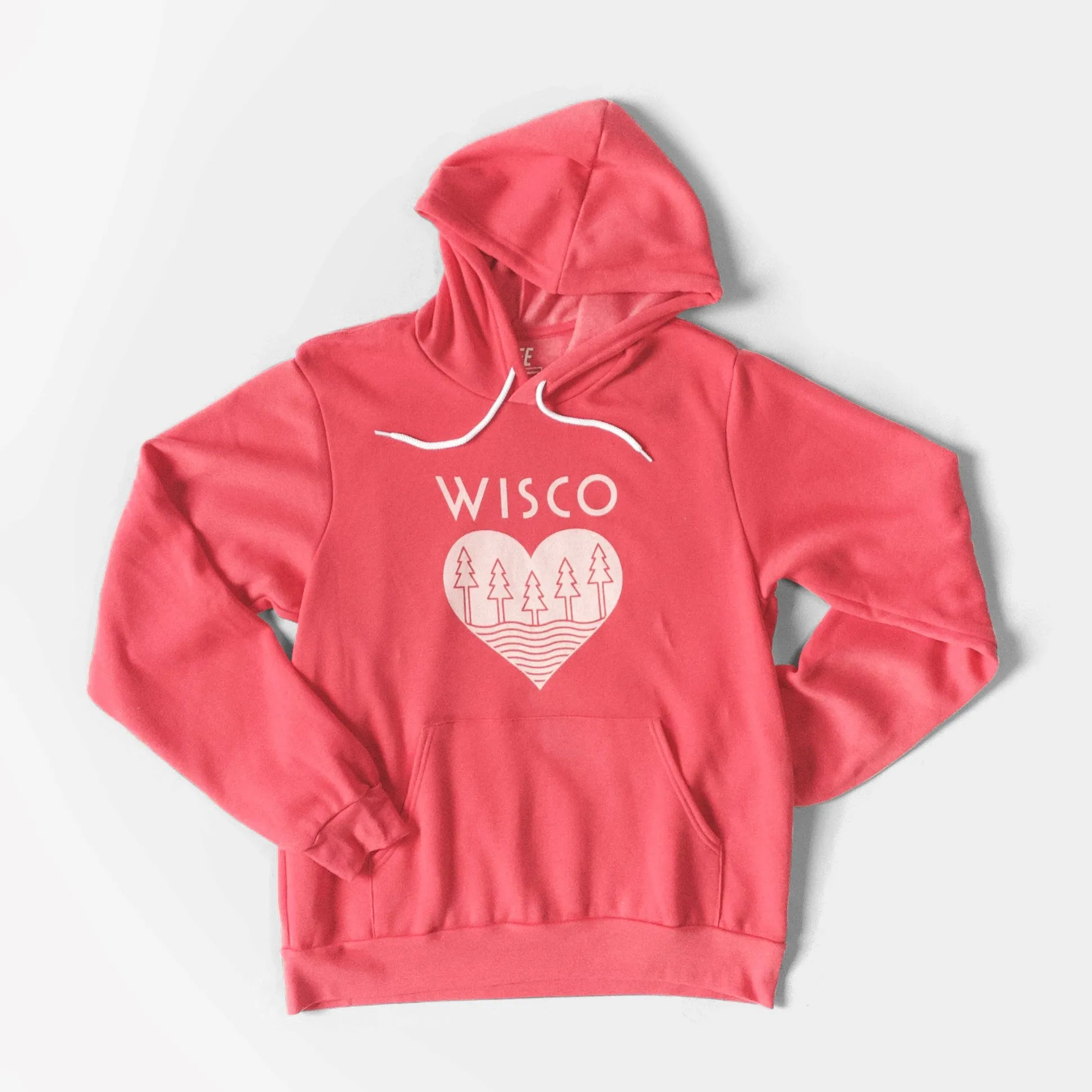 Wisco Roots Heather Red Unisex Hoodie