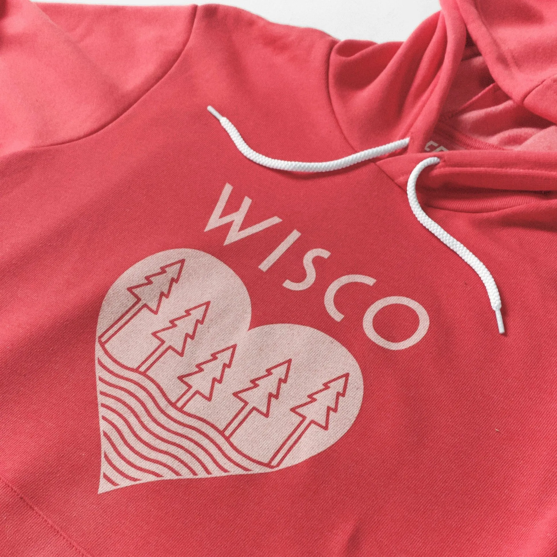 Wisco Roots Heather Red Unisex Hoodie