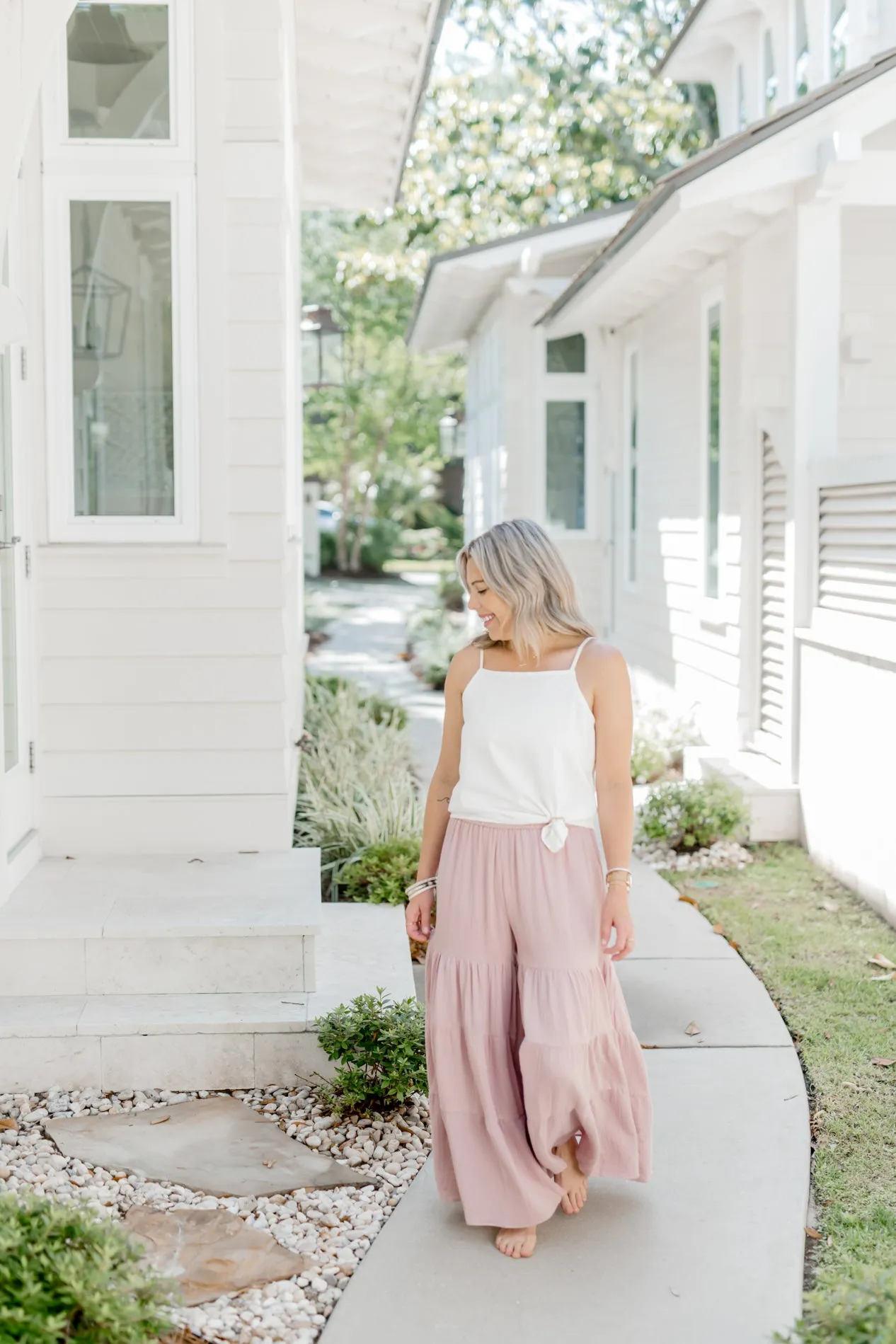 Women's Bella Maxi Pants (peony muslin)