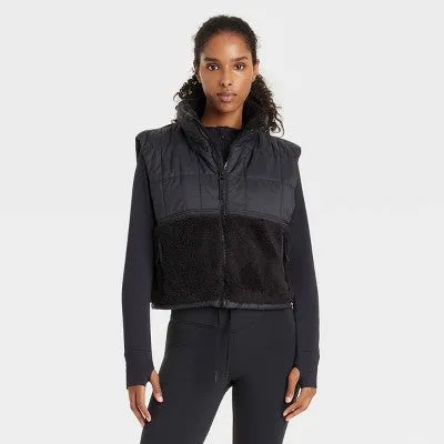 Women's High Pile and Quilted Vest