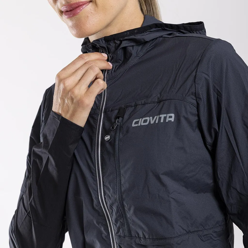 Women's Trovare Lightweight Gravel Jacket (Charcoal)