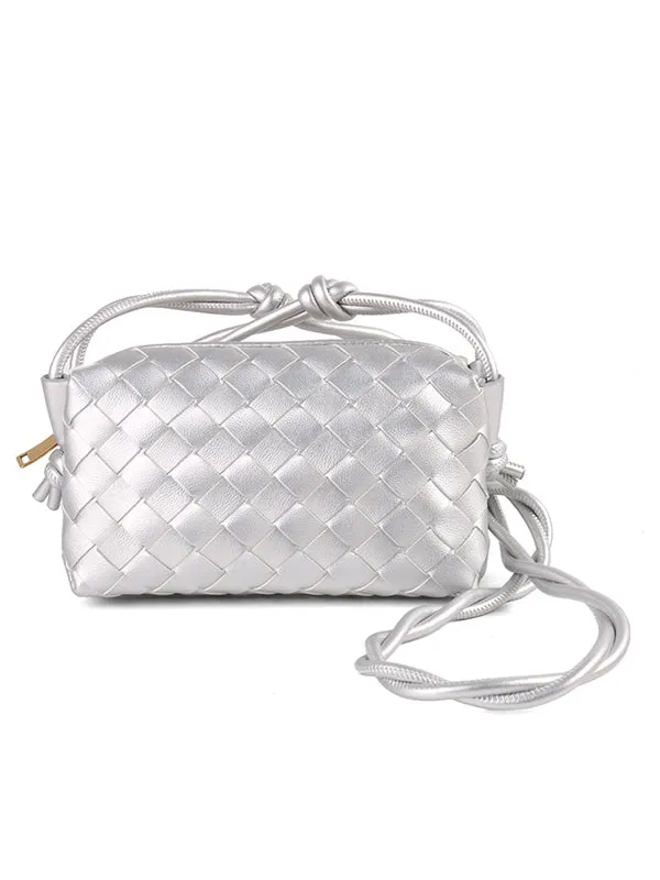 Woven Zipper Bags Crossbody Bags