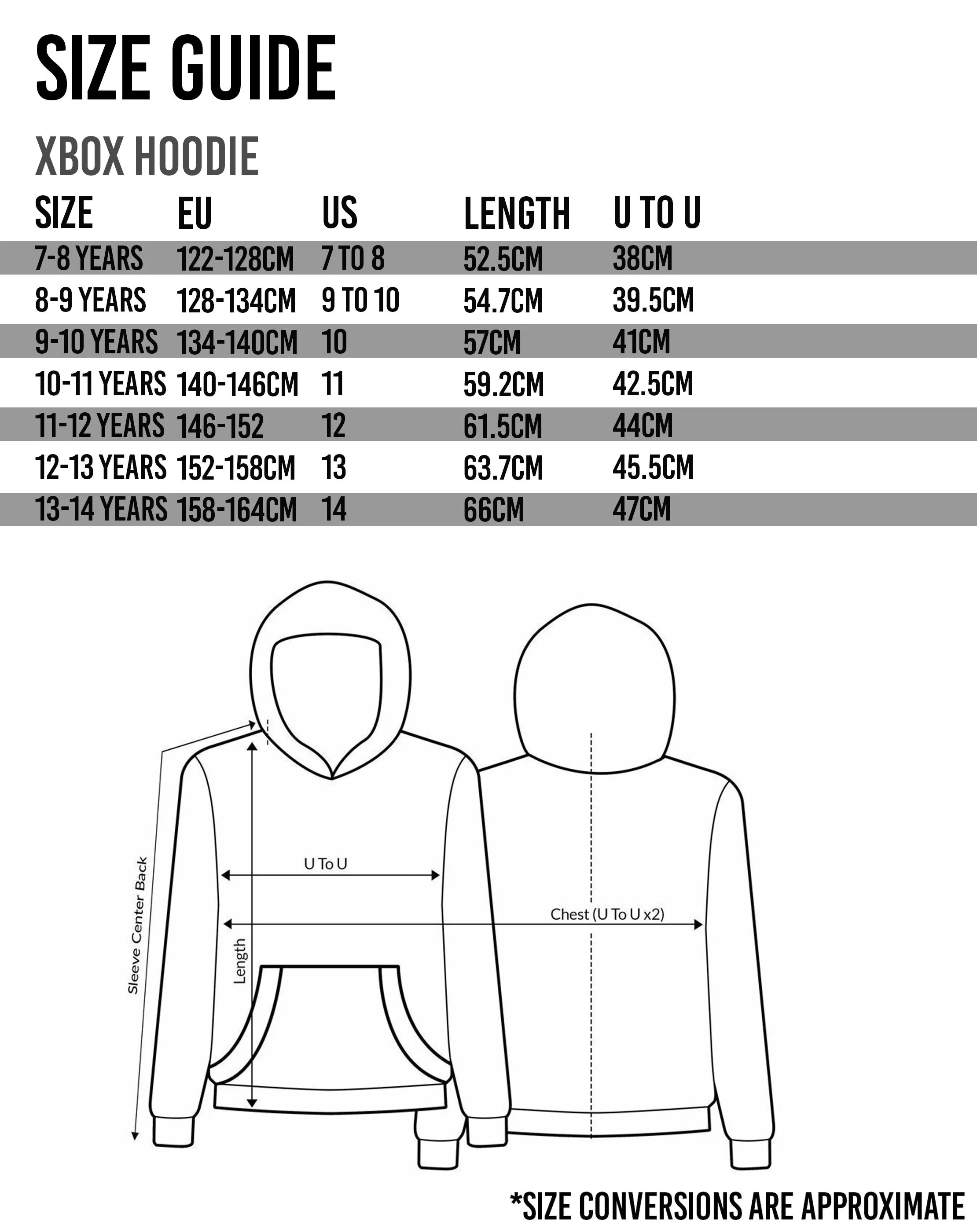 XBOX Logo Flip Sequin Boys Black Hoodie