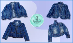 Y2K denim Blazer Jackets