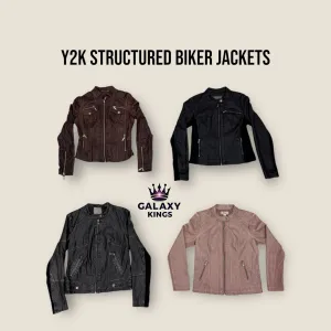 Y2K STRUCTURED BIKER JACKETS